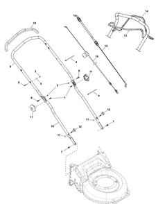 Part Location Diagram of 704778 Briggs and Stratton Grip